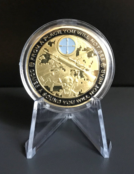 Snipers Gedenkmünze "You Can Run But You Will Only Die Tired"