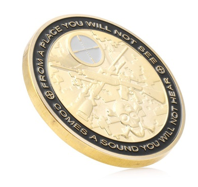 Snipers Gedenkmünze "You Can Run But You Will Only Die Tired"