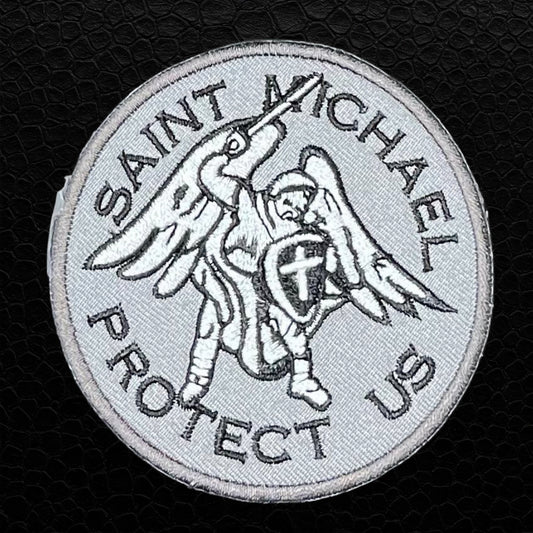 Saint Michael Protect Us Patch - rund