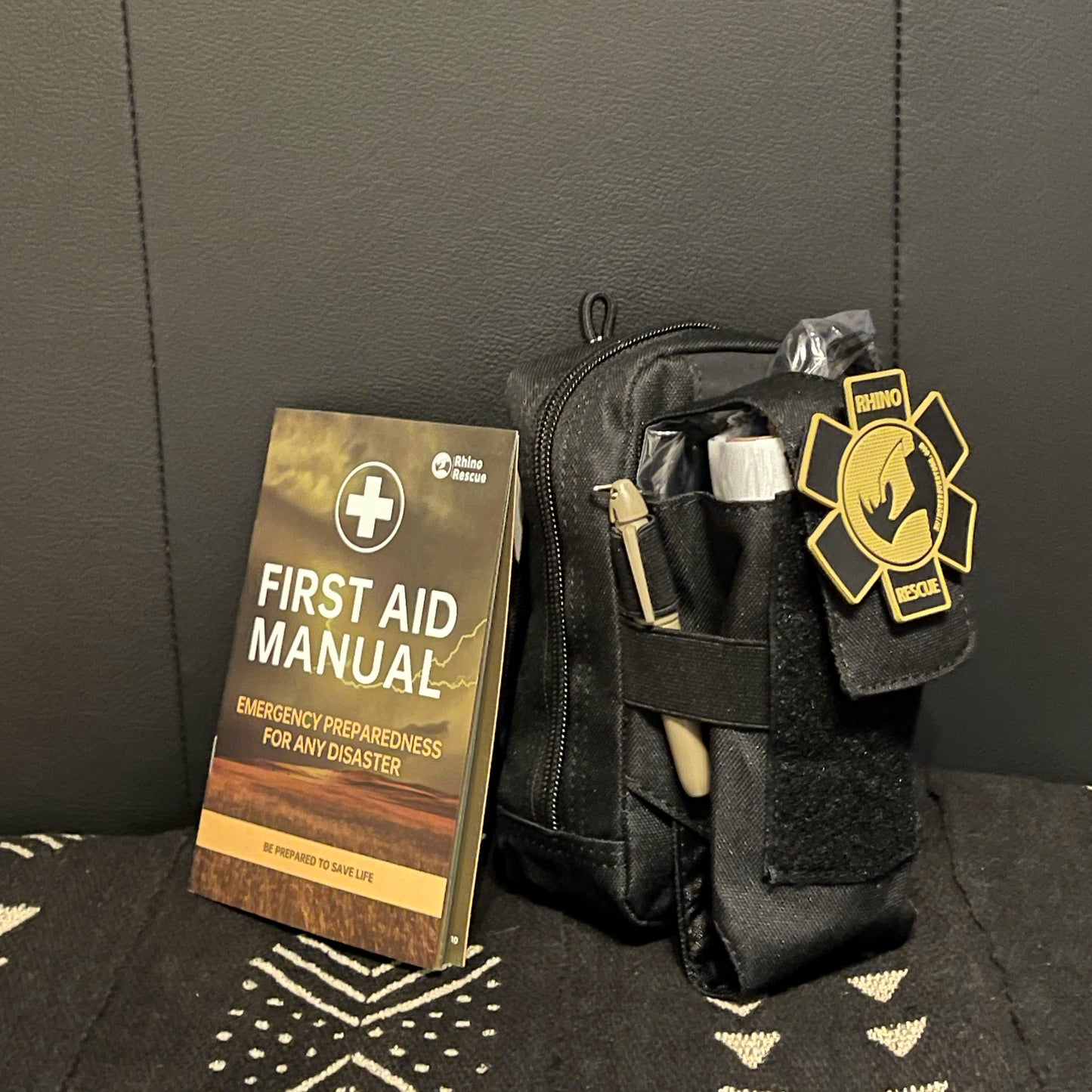 Rhino Rescue IFAK-FANNY KIT (gefüllt), schwarz