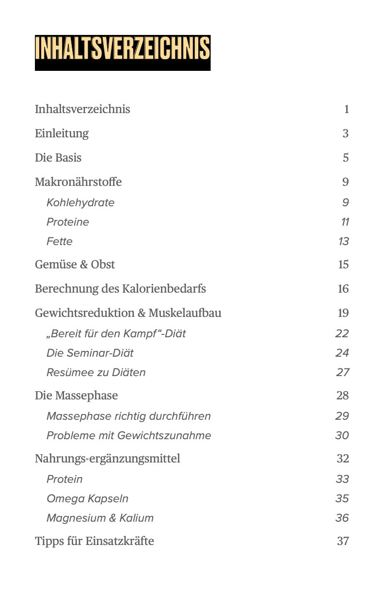 Mission Nutrition - Der Powerguide für  Einsatzkräfte