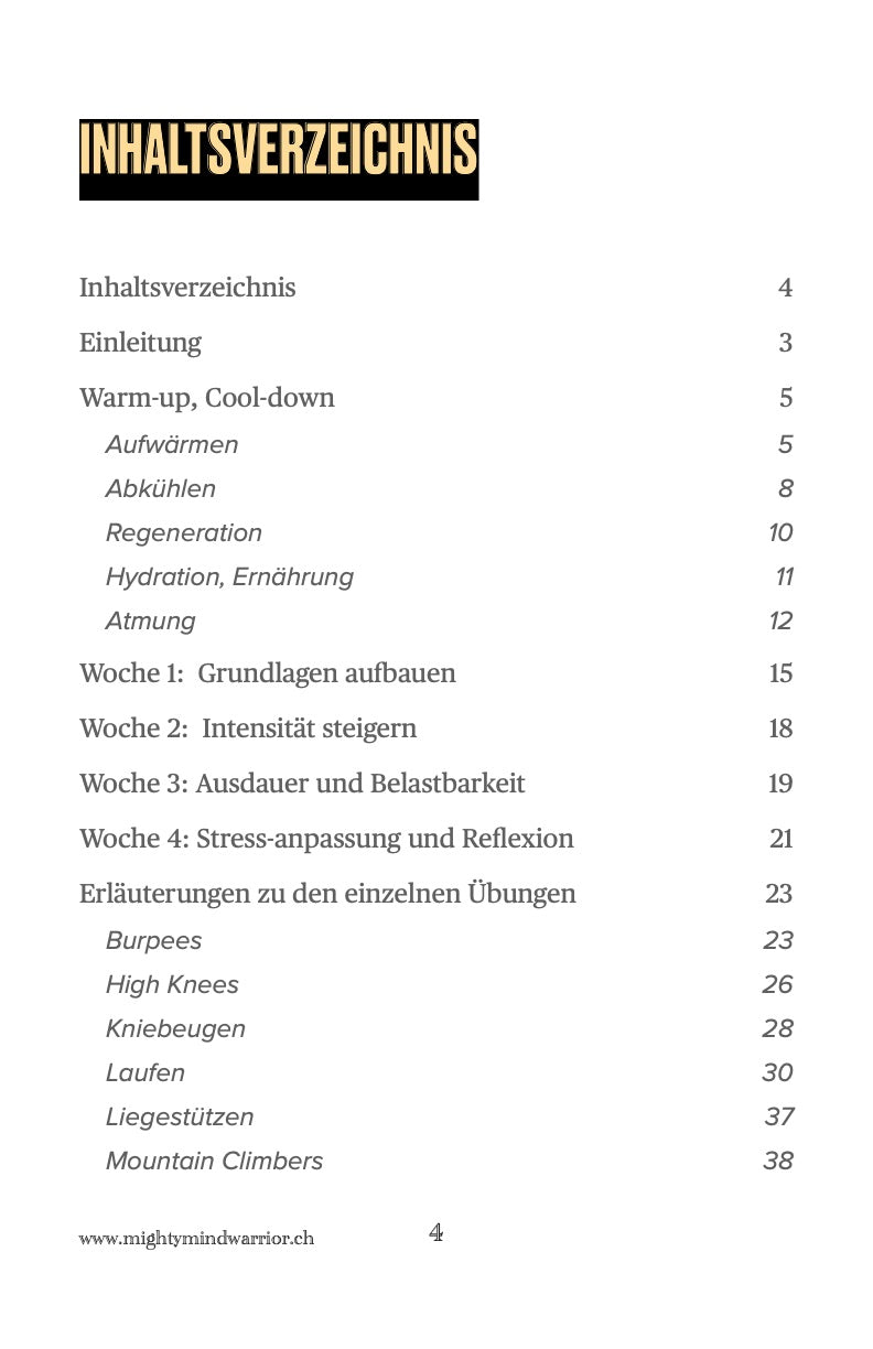 Mission Mental Endurance - Stärke durch Taktisches Training