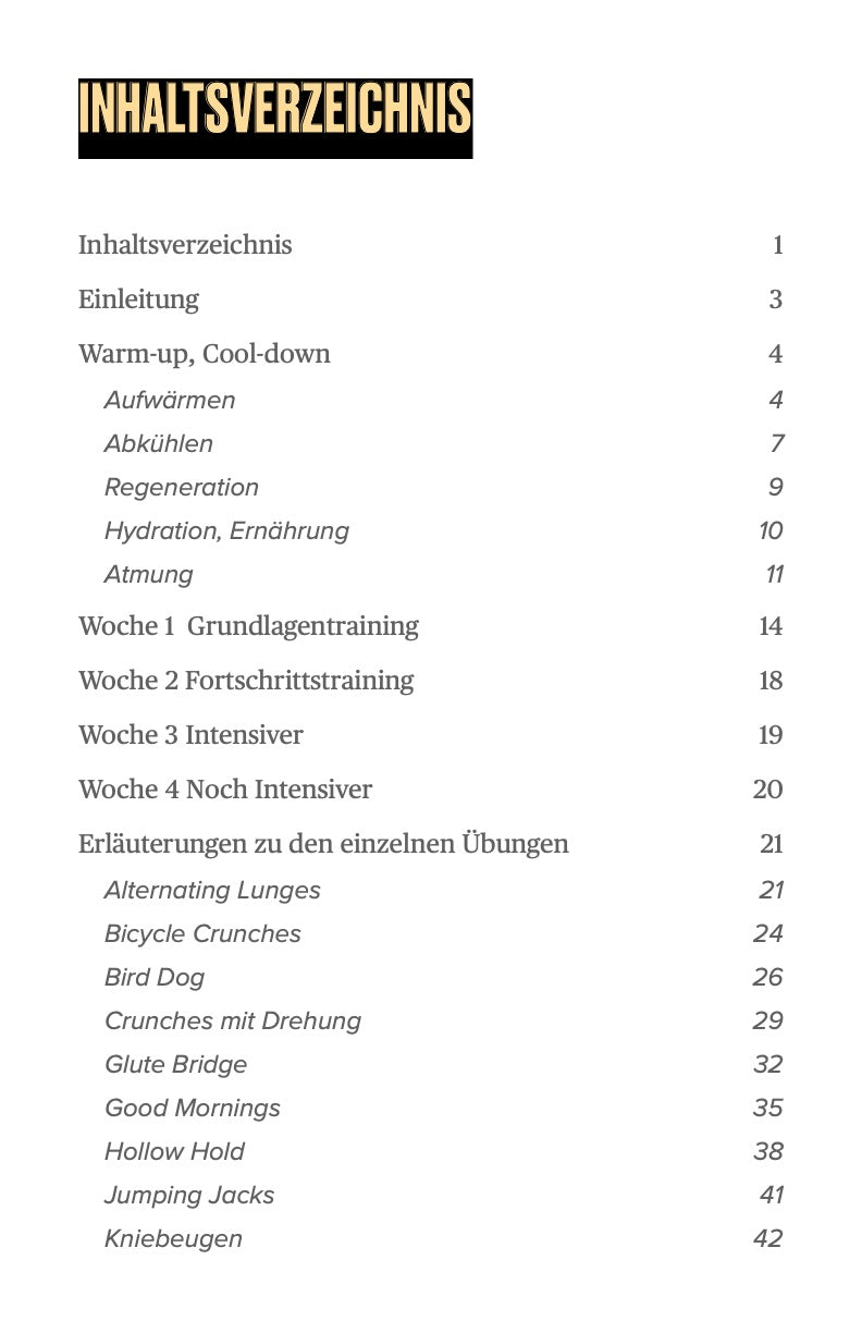 Mission Body Posture - Aufrecht im Dienst 30 Tage Workouts