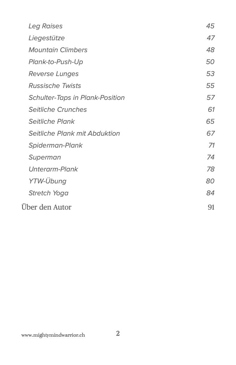 Mission Body Posture - Aufrecht im Dienst 30 Tage Workouts